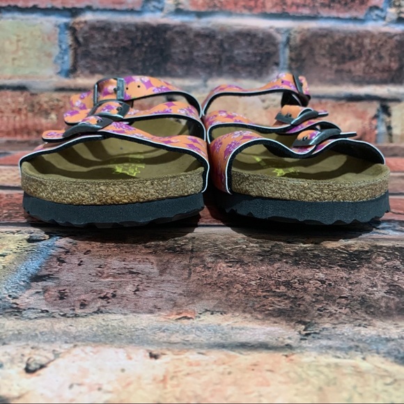 Papillio Orange Pink Floral Sandals - Picture 6 of 11